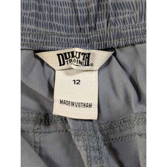 Duluth Trading Dry On The Fly Cargo Shorts Womens 12 Blue Nylon Hiking Comfort - Picture 7 of 11